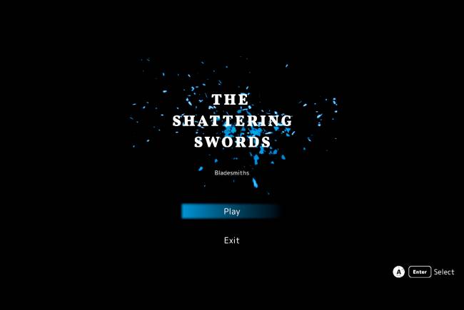 Shattering Swords Title Screen